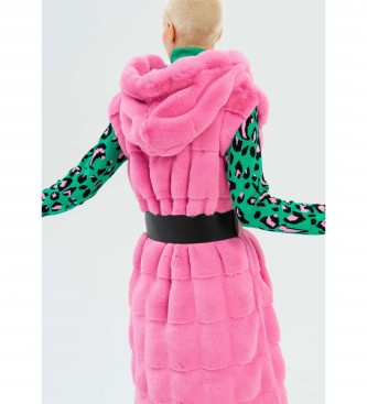 Fracomina Dress vest with pink belt