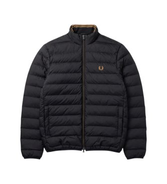 Fred Perry Marineblauwe gewatteerde jas