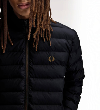 Fred Perry Vadderad marinblå kappa