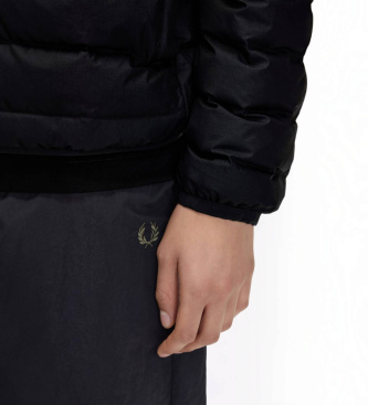 Fred Perry Vadderad marinblå kappa