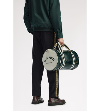 Fred Perry Klasyczna zielona torba sportowa Barrel