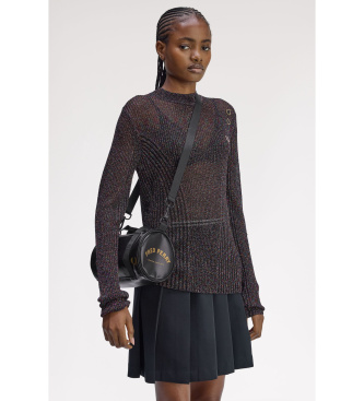 Fred Perry Mini saco de desporto cl�ssico preto, dourado