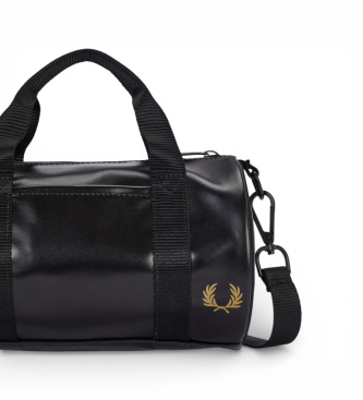 Fred Perry Mini saco de desporto cl�ssico preto, dourado
