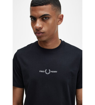 Fred Perry Camiseta con logo negro