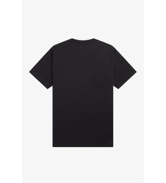 Fred Perry T-shirt com logtipo preto