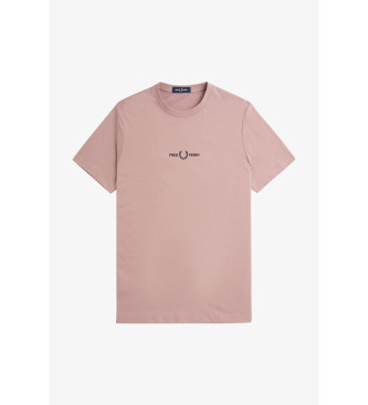 Fred Perry T-shirt with pink logo