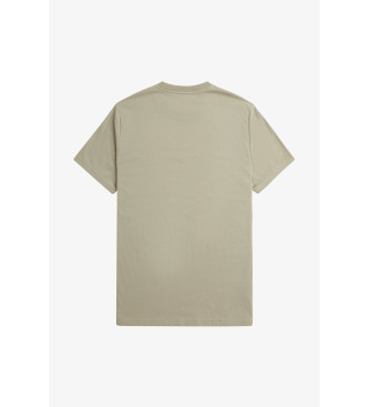Fred Perry T-shirt com logtipo verde