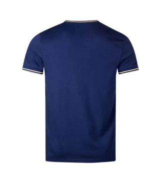 Fred Perry T-shirt met bies met twee blauwe strepen