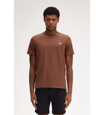 Fred Perry Brun t-shirt med rund hals