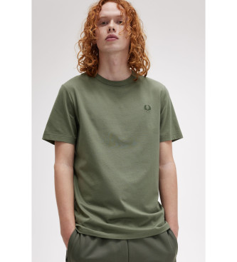 Fred Perry Groen T-shirt met ronde hals