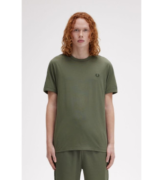 Fred Perry Groen T-shirt met ronde hals