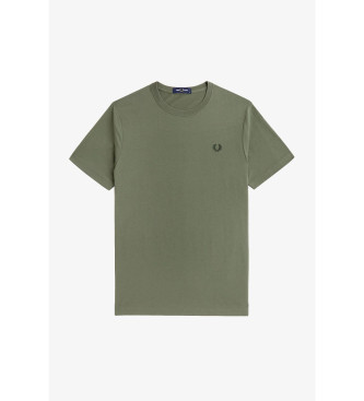 Fred Perry Groen T-shirt met ronde hals