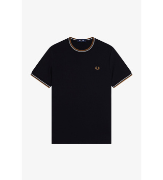 Fred Perry Camiseta Twin Tipped negro