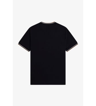 Fred Perry Camiseta Twin Tipped negro
