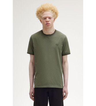 Fred Perry T-shirt met dubbele punt vede