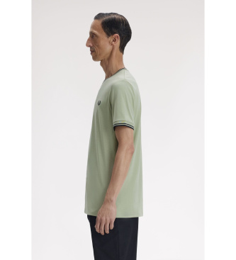 Fred Perry Camiseta Twin Tipped verde