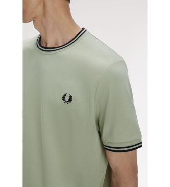 Fred Perry Camiseta Twin Tipped verde