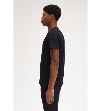 Fred Perry T-shirt com logtipo preto