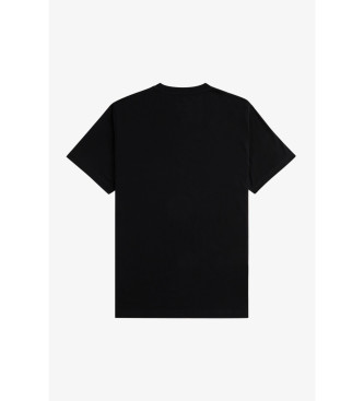 Fred Perry T-shirt com logtipo preto