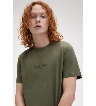 Fred Perry Maglietta verde con logo