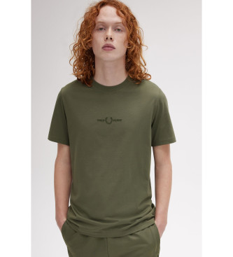 Fred Perry T-shirt med grn logotyp