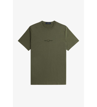 Fred Perry Green logo T-shirt