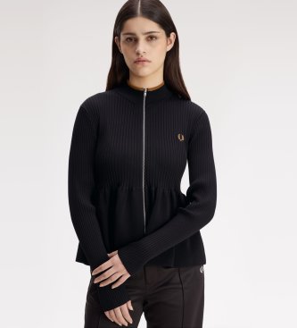 Fred Perry Schwarzer AED-Cardigan