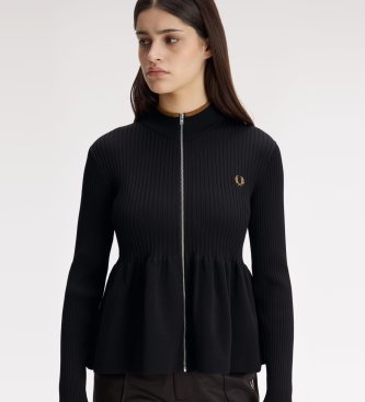 Fred Perry Schwarzer AED-Cardigan
