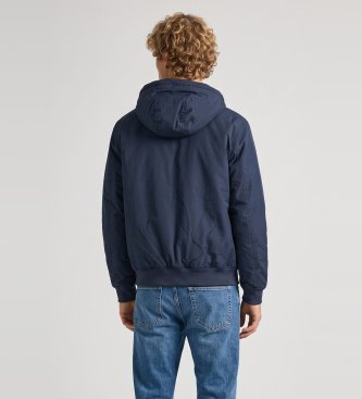 Fred Perry Marineblauwe Brentham jas met capuchon