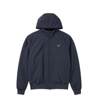 Fred Perry Marineblauwe Brentham jas met capuchon