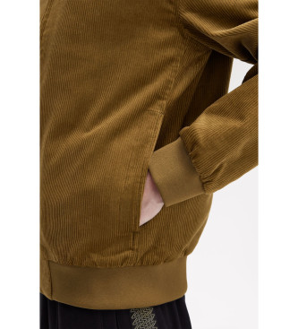 Fred Perry Brun Brentham-jakke i cord
