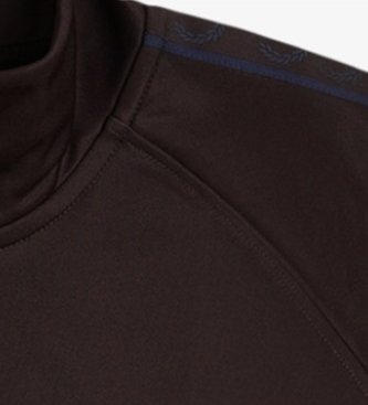 Fred Perry Trainingsjacke mit kontrastierendem braunem Sportband