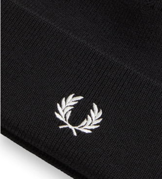 Fred Perry Bonnet Classic Merino noir