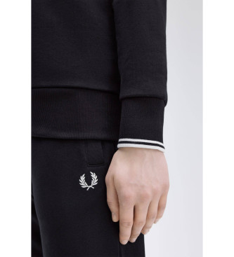 Fred Perry Bluza rozpinana czarna