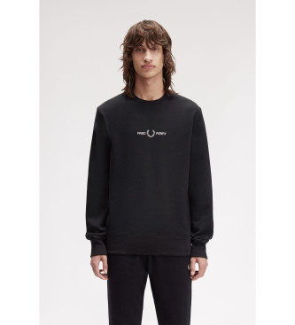 Fred Perry Sweat brod noir