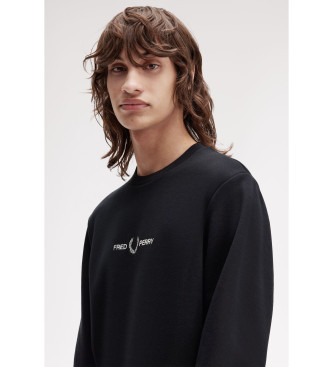 Fred Perry Sweat brod noir