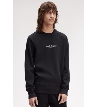 Fred Perry Sweat brod noir