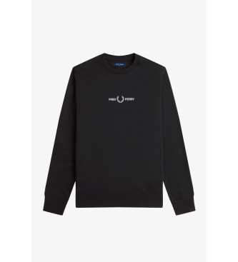 Fred Perry Sweat brod noir