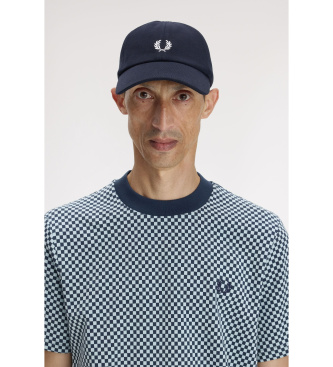 Fred Perry Klasična kapa v mornariški barvi pique