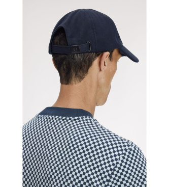Fred Perry Klasična kapa v mornariški barvi pique