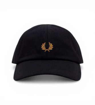 Fred Perry Klasična črna kapa pique