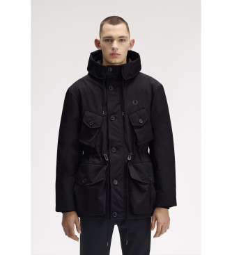 Fred Perry Parka Partch Pocket black