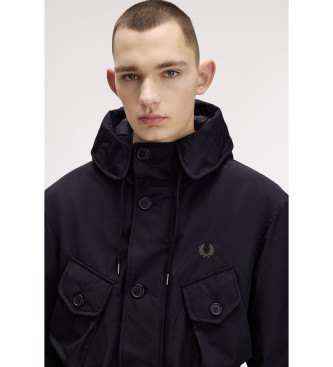 Fred Perry Parka Partch Pocket black