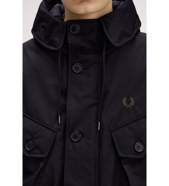 Fred Perry Parka Partch Pocket black