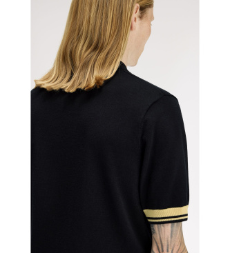 Fred Perry Polo Contraste negro, dorado