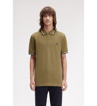 Fred Perry Koszulka polo M3600 zielonkawo-brązowa