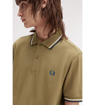 Fred Perry Koszulka polo M3600 zielonkawo-brązowa