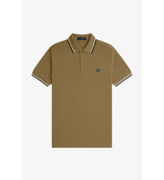 Fred Perry Koszulka polo M3600 zielonkawo-brązowa