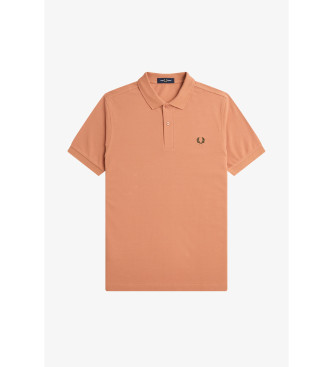Fred Perry Kurzrmeliges orangefarbenes Poloshirt
