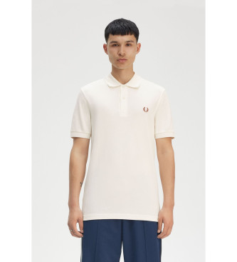 Fred Perry Polo tinta unita M6000 bianco sporco